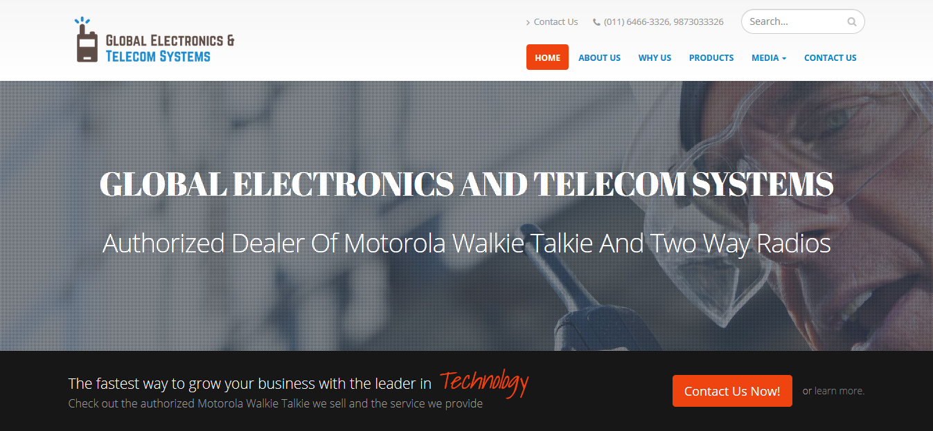 Website Design for Electronics and Telecom