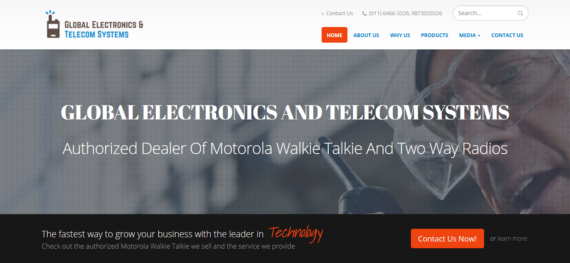 Website Design for Electronics and Telecom