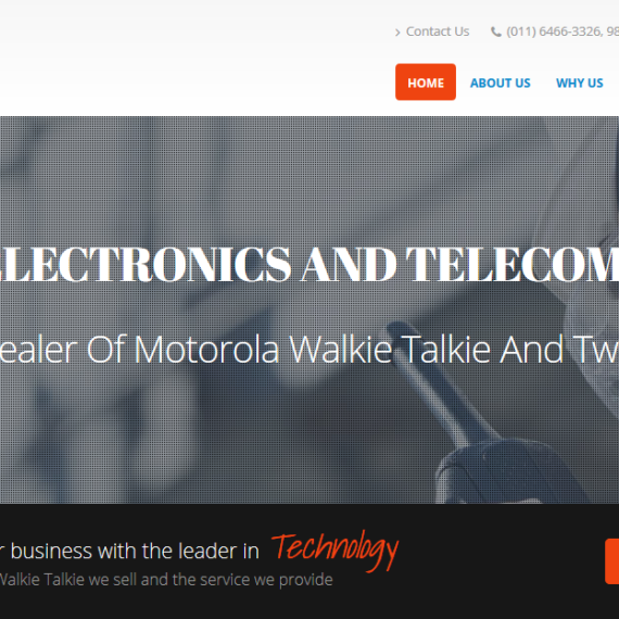 Website Design for Electronics and Telecom