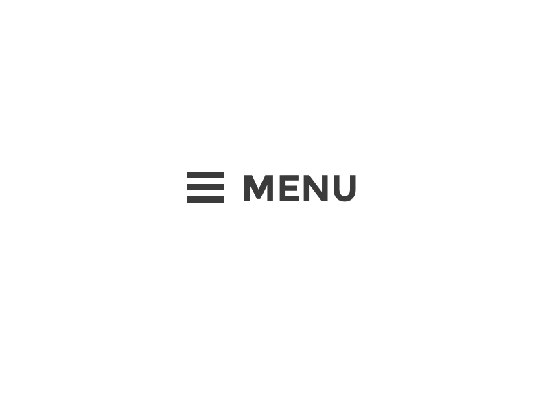 Hamburger Icon for navigation menu