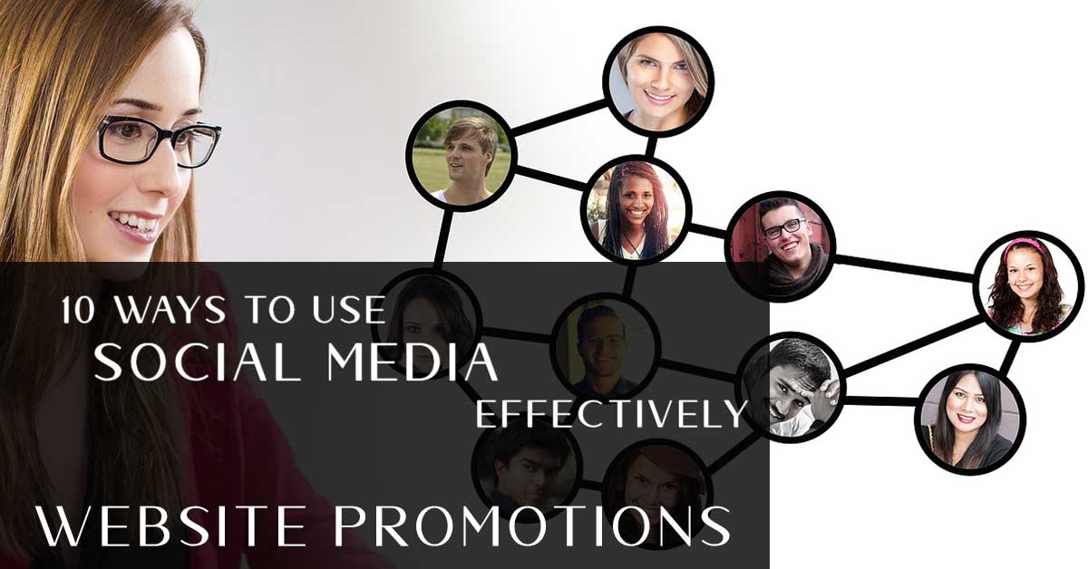 use social media for website promotions