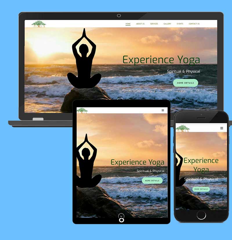 spiritual organization website designing