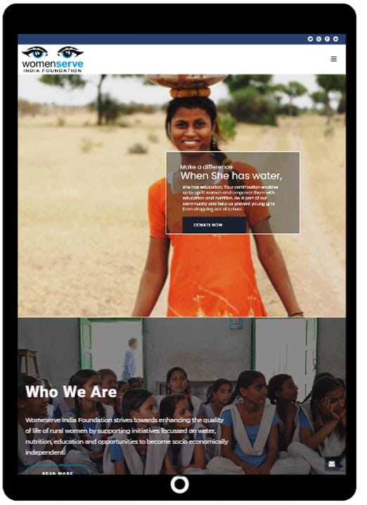Responsive website designing for NGO - ICO WebTech