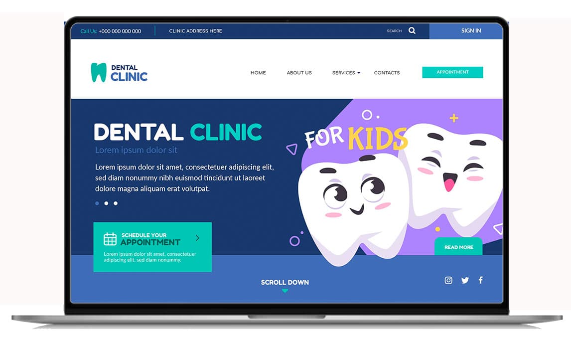 dental website designing company in Delhi NCR