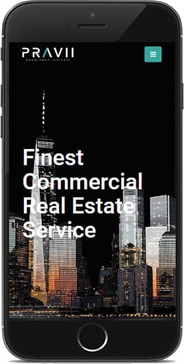One page website design for real estate company by ICO WebTech Pvt Ltd