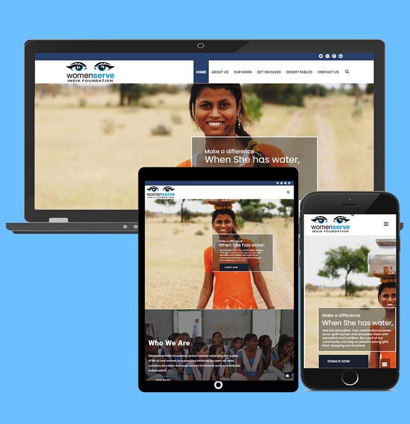 websites designing for NGO