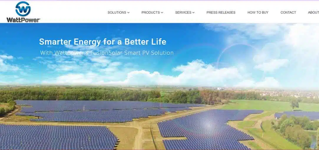 business website designing for wattpower