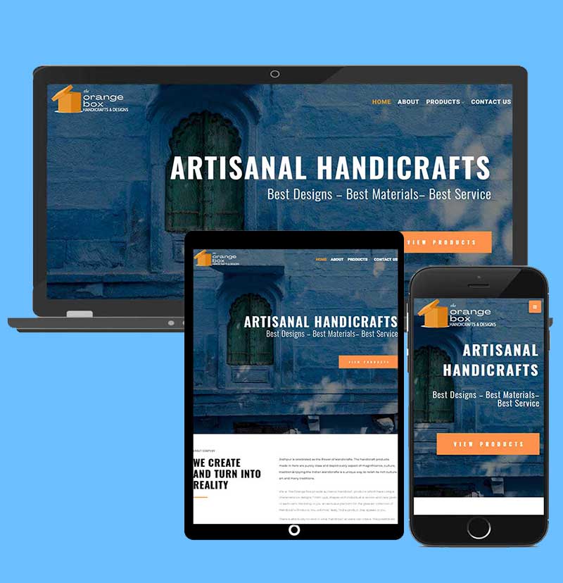 Website design and development for handicraft company