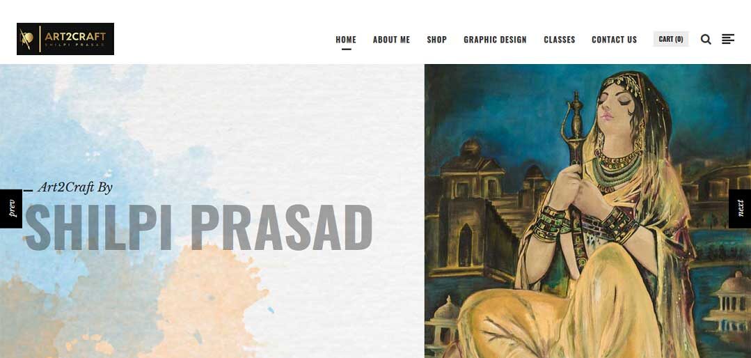 Ecommerce Website Design & Development for Arttists