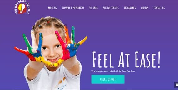 Play school website designing