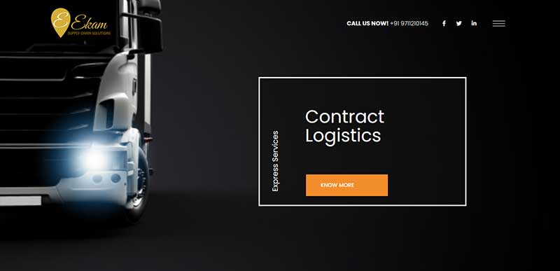 Web Design & Development for Supply Chain Solutions company