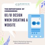UX/UI Design in a website - ICO WebTech