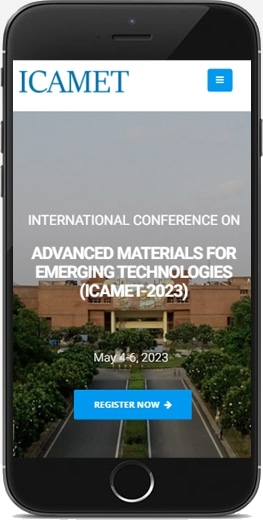 designed and developed the website for International Conference on Advanced Materials for Emerging Technologies (ICAMET-2023) organized by The Department of Physics, Netaji Subhas University of Technology