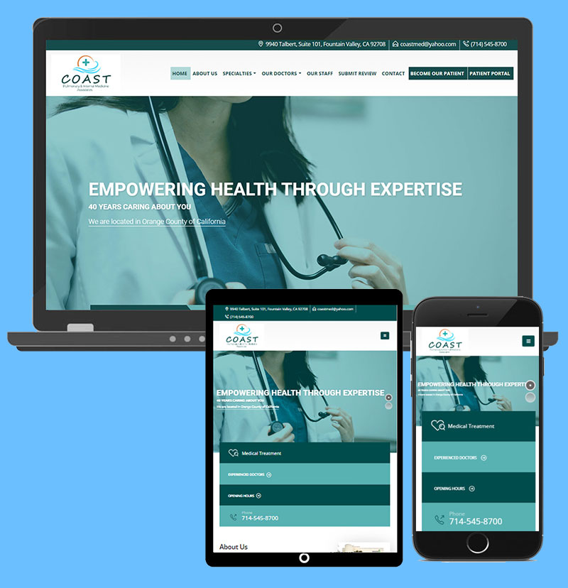 website redesigning for healthcare industry