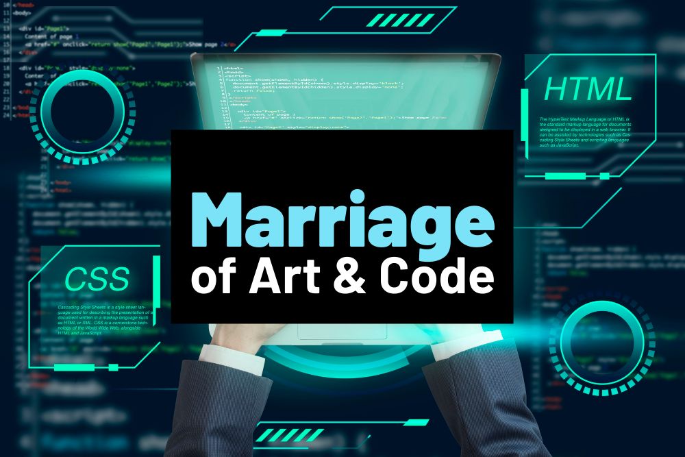 art and code in website designing