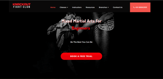 Website Designing for gym