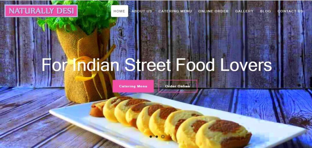 Food and Restaurants website design service