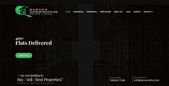 Website development for real estate company