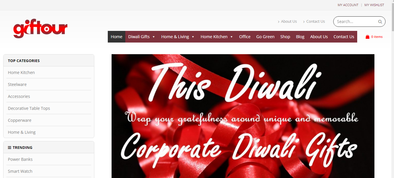 Corporate Gifting website designing