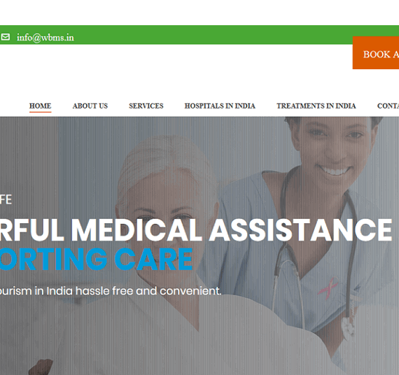 Website designing for medical tourism company