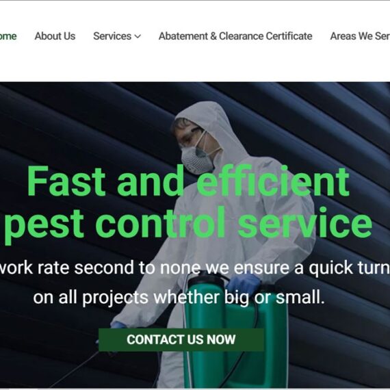 WordPress website design and development of All Time Pest Control by ICO WebTech