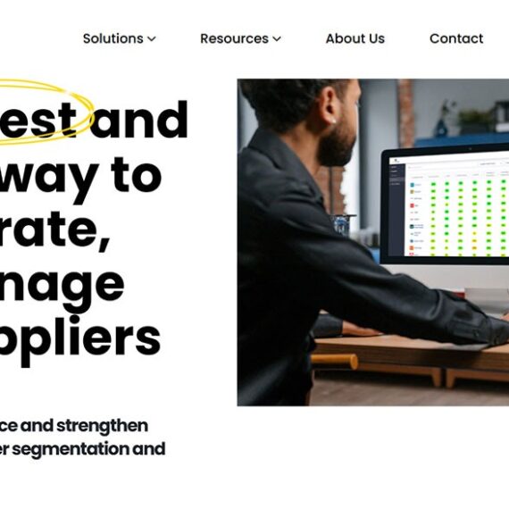 custom web design for B2B Saas enterprise - SupplyHive