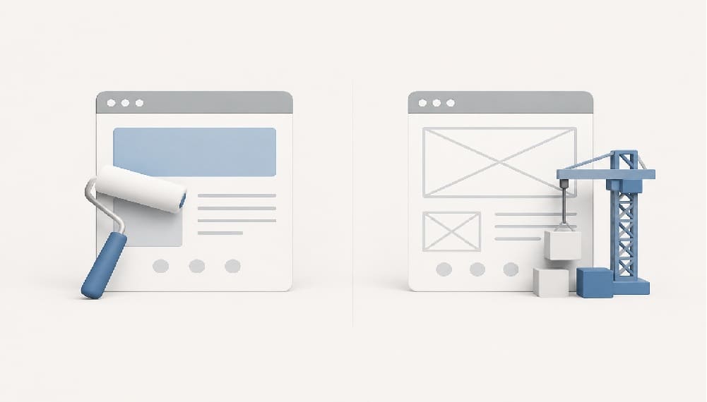 redesign vs rebuild