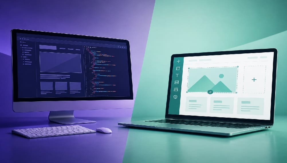 Website design company vs DIY website builder comparison