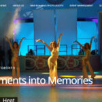 Website design for an entertainment company in Toronto, Canada