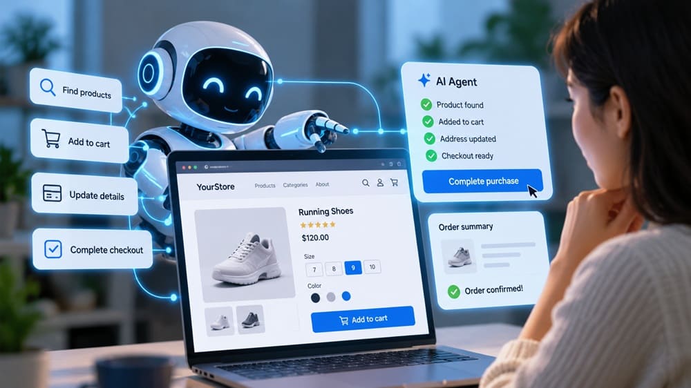 AI Robot Guides Online Checkout